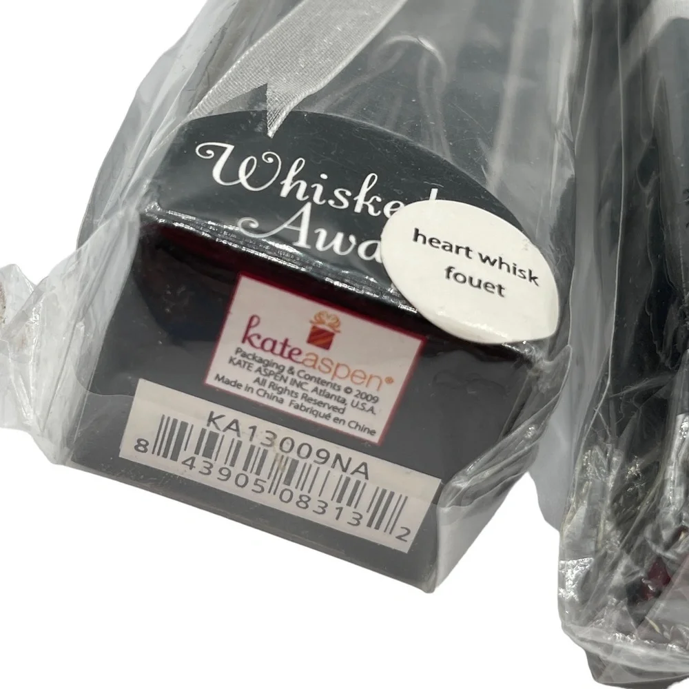 Set of 4 Whisked Away Hand Wire Whisk Heart Cooking Thank You Gift Idea Favors